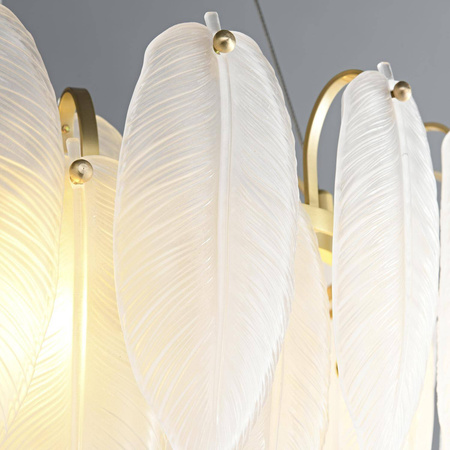 Lampa wisząca PIUMA LONG biała 100 cm (ST-6289-10C) - Step into Design