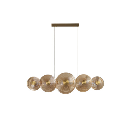 Bursztynowa lampa wisząca NAZAR PENDANT 5 3-STEP DIMM (AZ6531) Azzardo