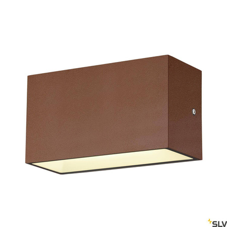 SITRA M WL UP/DOWN, zewnętrzna oprawa ścienna do nabudowania LED, kolor rdzy, przełącznik CCT, 3000/4000 K (1005154) - SLV
