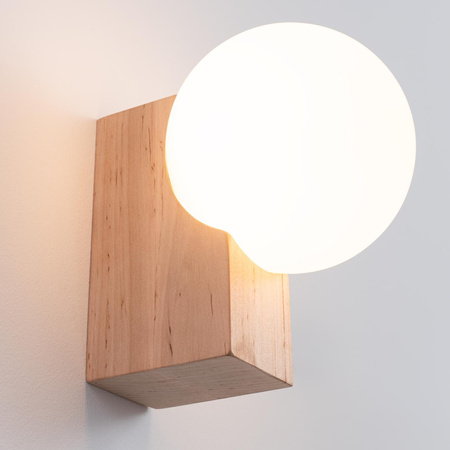 Kinkiet BULBO naturalne drewno (SL.1682) - Sollux Lighting