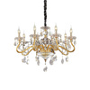 Lampa wisząca NEGRESCO SP8 kol. złoty (087764) Ideal Lux - żyrandol