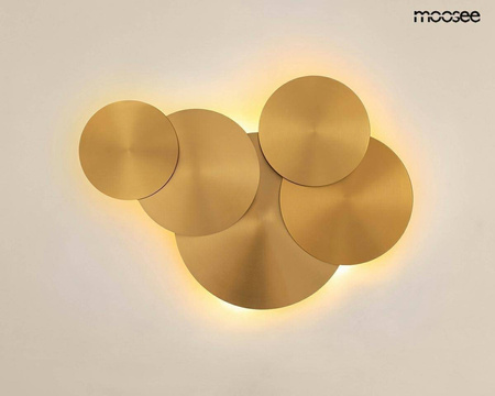 MOOSEE lampa ścienna SCUDO złota (MSE1501100148) - Moosee