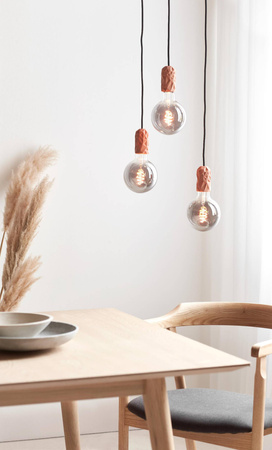 Lampa wisząca HANG Nordlux E27 40W Porcelana Brązowy