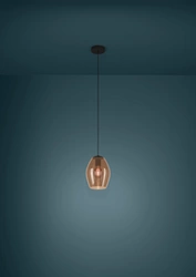 Lampa wisząca ESTANYS 1 czarna (390159) - EGLO