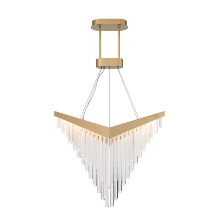 Żyrandol Vivien - Szczotkowane złoto (QN-VIVIEN-P-L-BG) - Quintiesse