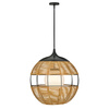 Średnia lampa wisząca na taras Maddox karmelowy beż (QN-MADDOX-P-M-BK-CAM) - Quintiesse