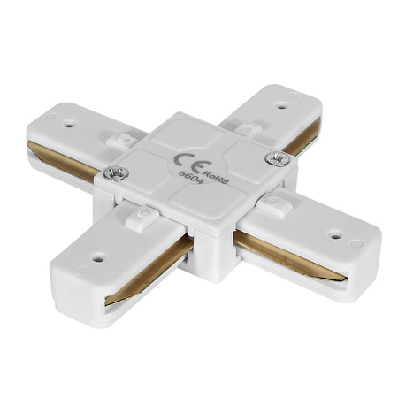 łącznik krzyżakowy biały - DomenoLED