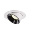 NUMINOS® GIMBLE L, oprawa sufitowa wpuszczana biała/chromowana 2700 K 55° (1005992) - SLV
