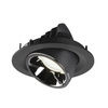 NUMINOS® GIMBLE M, oprawa sufitowa wpuszczana czarna/chromowana 3000 K 40° (1005944) - SLV