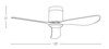 FAN CEILING 40W  MATT BLACK  BLADES REMOTE CONTROL TUYA WIFI INCLUDED (20257 Zambelis) - Zambelis