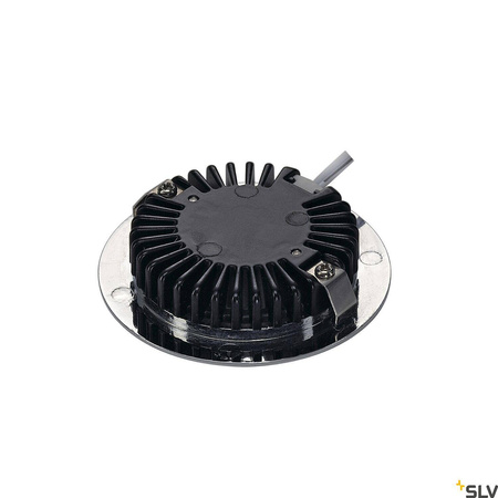 DL 126, lampa wpuszczana, LED SMD, 3000K, okrągła, chrom, 3W, ze sprężynami piórowymi (112222) - SLV