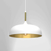 Lampa wisząca LINCOLN WHITE/GOLD 1xE27 35cm (MLP8031) - Milagro