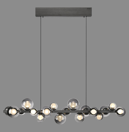 Lampa wisząca z płynną regulacją wysokości PURE E-POPUP 120cm SZARY (2557-15) - Paul Neuhaus