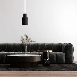 Tokio wisząca 1 Tuba duża Czarna (LP-787/1P L BK) - Light Prestige