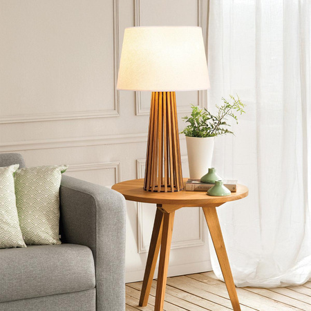 Lampa stołowa Slatted (QN-SLATTED-TL-TEAK) - Quintiesse