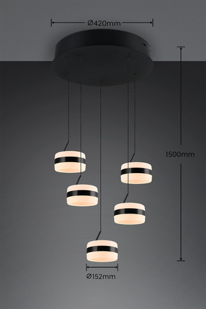 Kaskadowa lampa wisząca DIOS (331430532) - Trio
