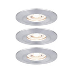 Oprawa wbudowana Nova mini Coin okrągła IP44 LED 3x4W 310lm Aluminium (PL94305) - PAULMANN