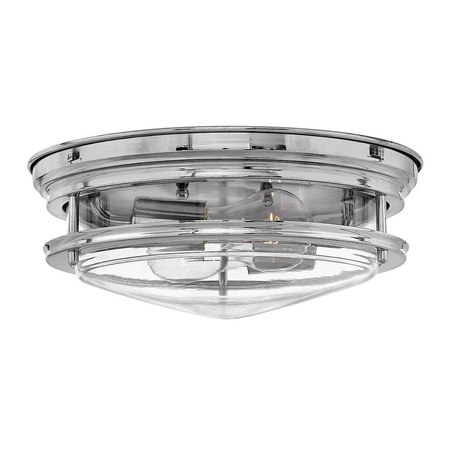 Plafon Hadrian - 2 źródła światła - Przezroczyste szkło - Chrom (QN-HADRIAN-FS-CM-CLEAR) - Quintiesse