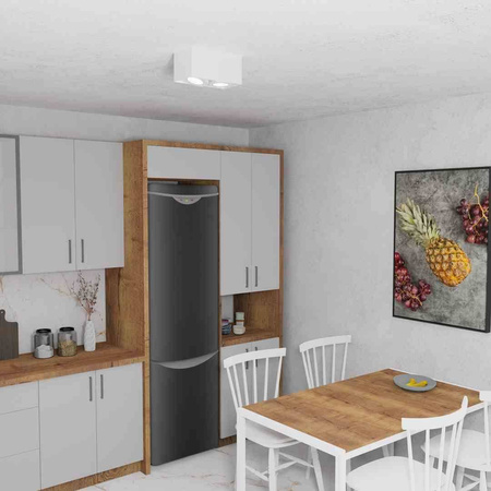 Oprawa Natynkowa Plaza 2xGU10 AR111 Biała (ML4745) - Milagro