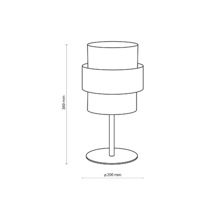 Lampa stołowa CALISTO BLACK (5895) - TK Lighting