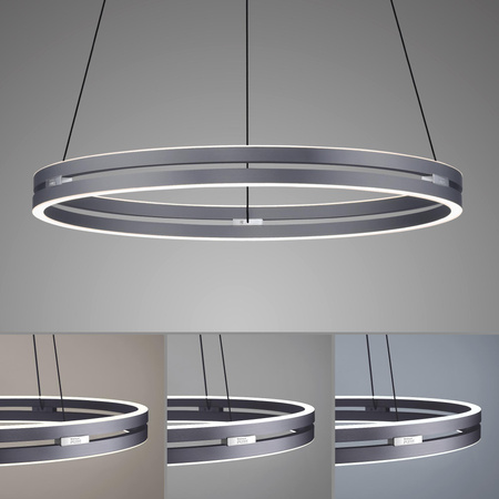PURE E-LOOP LAMPA WISZĄCA SZARY (2551-15) - Paul Neuhaus