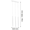 Lampa wisząca 3 pł. ETNA PLUS (6178) - Argon
