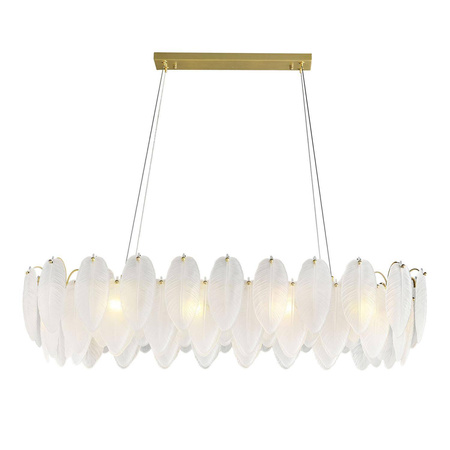 Lampa wisząca PIUMA LONG biała 100 cm (ST-6289-10C) - Step into Design
