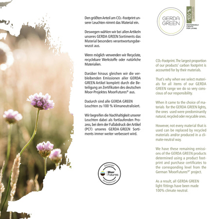 GREEN MICHEL LAMPA SUFITOWA/ KINKIET DREWNO (11581-79) - Paul Neuhaus