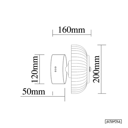 Plafon ledowy Vitrum CW Altavola Design (LA104/CW) - ALTAVOLA DESIGN