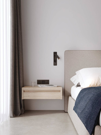 Lampka do Czytania Keta USB Matowy Czarny (1437004) - Astro Lighting