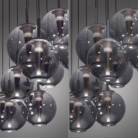 Lampa z płynną regulacją wysokości i szerokości PURE E-INFINITY SZARA (2221-15) - Paul Neuhaus