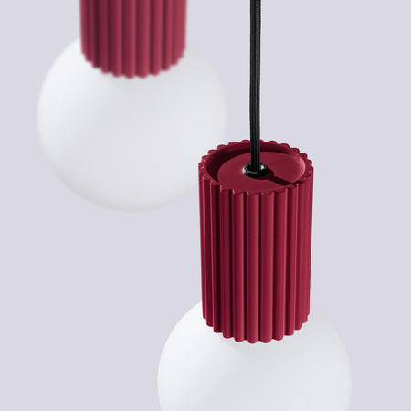 Lampa wisząca HALO 3P burgund (SL.1750) - Sollux Lighting