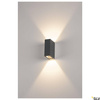 QUAD 2 XL, lampa ścienna, LED, 3000K, IP44, kwadratowa, up/down, antracytowa, 3,2W (232445) - SLV