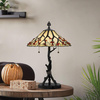 Lampa na stół w stylu Tiffany - Lampa Whispering Valiant brąz (QZ-WHISPERING-TL-VB) - Elstead Lighting