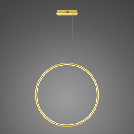 Lampa wisząca Ledowe okręgi No.1 X Φ100 cm in 3k złota ściemnialna  Altavola Design (LA073/X_100_in_3k_gold_dimm) - ALTAVOLA DESIGN