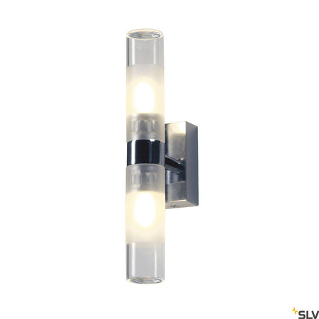 MIBO WALL UP-DOWN, lampa ścienna, QT14, IP21, up/down, chrom, maks. 50 W (151282) - SLV