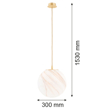 Lampa wisząca 1 pł., duża ALMIROS (8448) - Argon