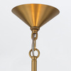Duża lampa wisząca Saucer - 4 źródła światła - Postarzany mosiądz (QN-SAUCER-4P-L-AB-OPAL) - Quintiesse