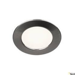 DL 126, lampa wpuszczana, LED, 3000K, okrągła, metal szczotkowany, 2,8 W, ze sprężynami piórowymi (112225) - SLV