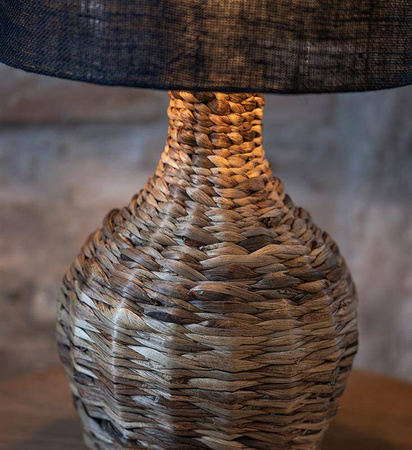 Lampa stołowa PAGLIA 1L Black/Natural (108770) Markslojd