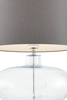 Lampa stołowa SAWA kol. transparentny / abażur szary (40583108) KASPA