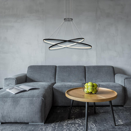 Lampa wisząca Halifax 2xLED czarna  (LP-940/2P BK CCT) - Light Prestige