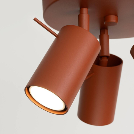 Plafon RING 3P ochra czerwona (SL.1509) - Sollux Lighting