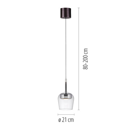 Q-KON LAMPA WISZĄCA SREBRNY (2741-21) - Paul Neuhaus