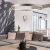 Ledowa lampa wisząca Spectra No.2  Altavola Design  (LA114/P_90_6+1_grey_gold) - ALTAVOLA DESIGN