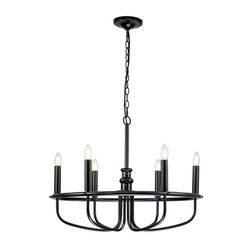 Żyrandol Capitol Hill (KL-CAPITOL-HILL6-BLK) - Elstead Lighting