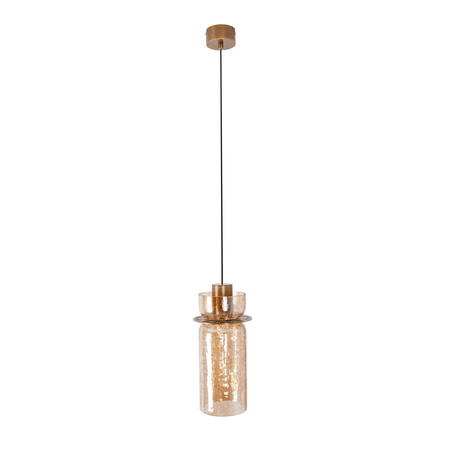 Lampa wisząca z bursztynowym kloszem Signature B Amber Glass MAXLIGHT P0602