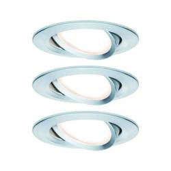 Zestaw Oprawa wbudowana Nova Coin LED 3-st ściemnianie ruchoma 3x6,5W 2700K 230V Aluminium (PL93487) - PAULMANN