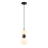 MAXLIGHT P0629 LAMPA WISZACA MODERN 13W, OPAL + DARK GREY
