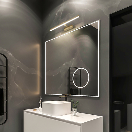 Kinkiet LED łazienkowy 50cm 12W złoty 4000K UNO-BH-046 IP44 - DomenoLED